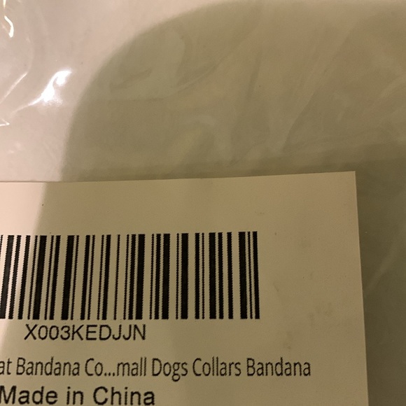 Yellow dog or cat bandana collar - Picture 6 of 7